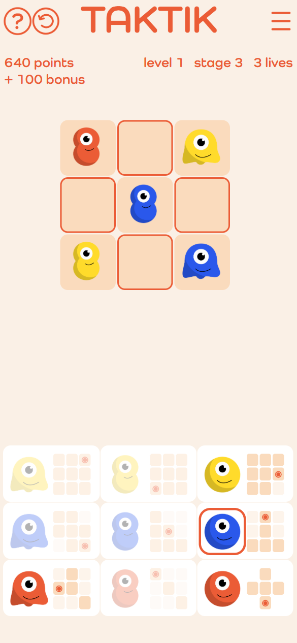 TAKTIK game screen